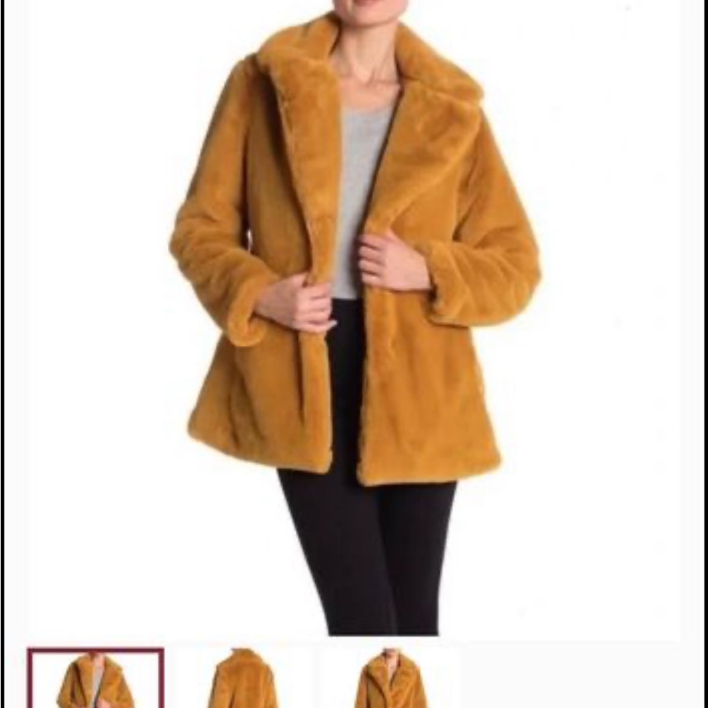 Faux fur coat